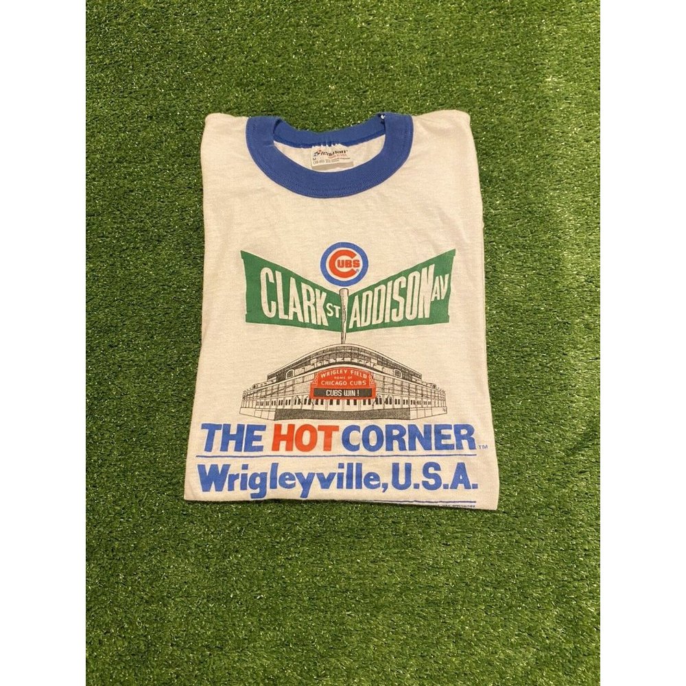 Vintage 1986 Stedman Chicago Cubs Wriglyeville Wrigley Field t-shirt small
